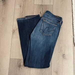 Citizens Of Humanity Dark Blue Straight Leg Jeans
